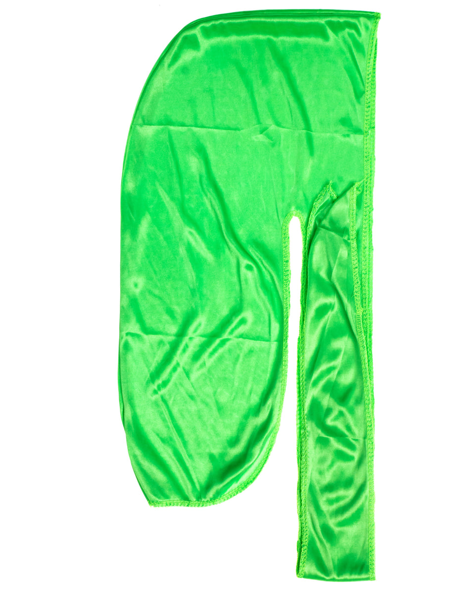 Lime Green Silky Du Rag silk DuRag Premium Wave Cap doorags durags 360 ...